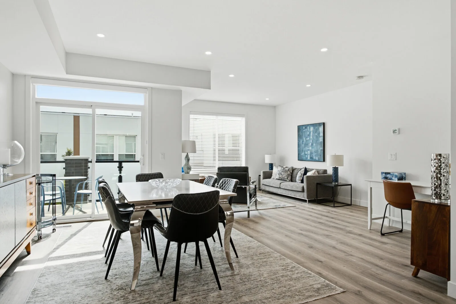 Dining area in the Alpha show home