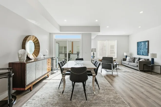Dining area in the Alpha show home