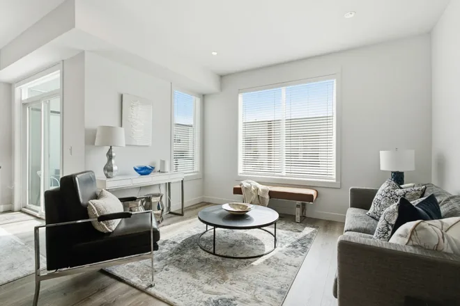 Living room in the Alpha show home