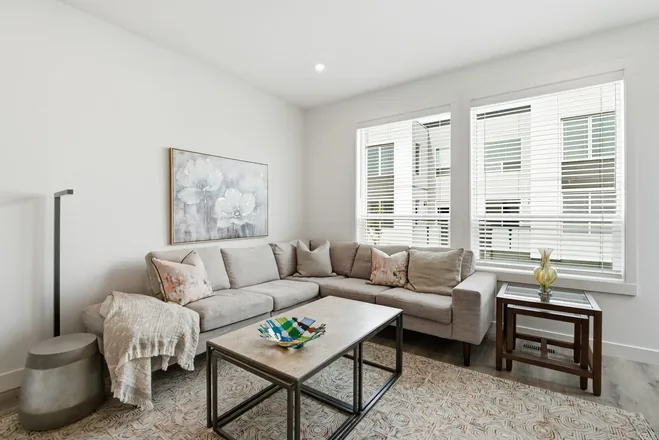 Living room in the Beta show home