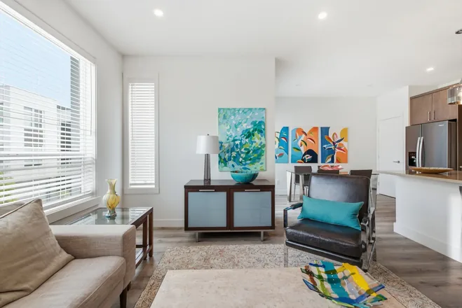 Living room in the Beta show home