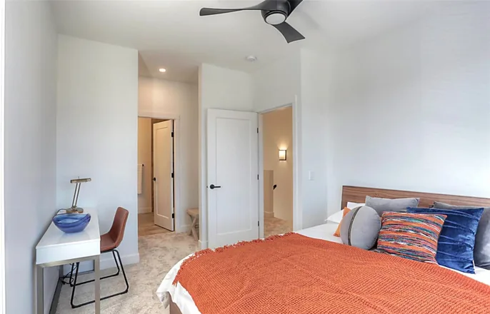 Bedroom in the Delta show home